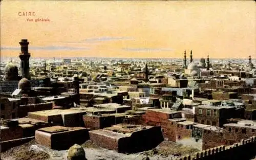 Ak Cairo Kairo Ägypten,  Weite Sicht auf die Stadt,  Architektur