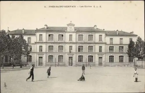 Ak Le Pré Saint Gervais Seine Saint Denis, Ecoles
