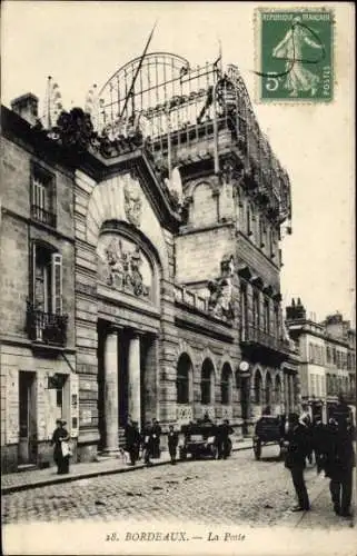 Ak Bordeaux Gironde, La Poste