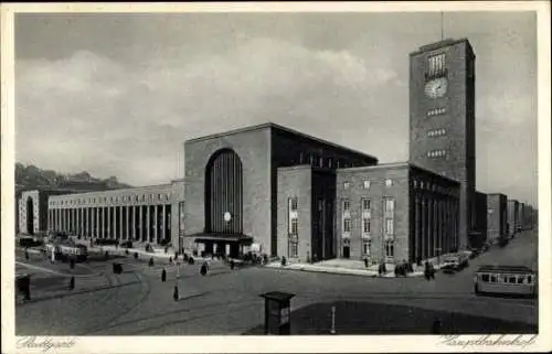 Ak Stuttgart in Württemberg, Hauptbahnhof