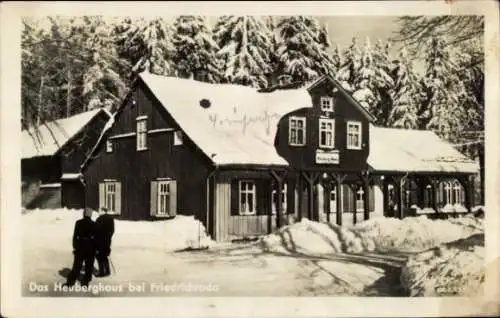 Ak Friedrichroda im Thüringer Wald, Heuberghaus, Winter