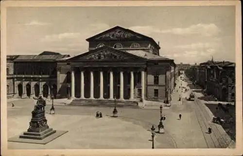 Ak München, Nationaltheater, Denkmal