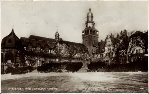 Ak Wiesbaden in Hessen, Hotel Neroberg, s Gebäude, städtische Architektur