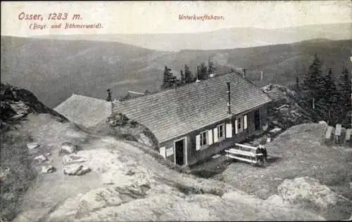 Ak Lohberg Niederbayern, Unterkunftshaus am Osser