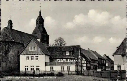 Ak Seeburg Niedersachsen, Jugendherberge, Eigenheim d. Landesverbandes Hannover