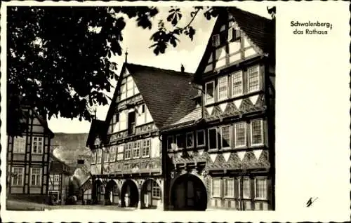 Ak Schieder Schwalenberg Nordrhein Westfalen, Schwalenberg das Rathaus