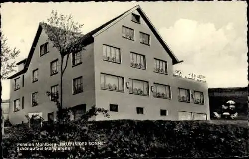 Ak Schönau Bad Münstereifel in Nordrhein Westfalen, Pension Mahlberg, Haus in der Sonne, Moderne 