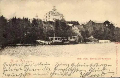 Ak Malente in Ostholstein, Kellersee, Hotel Holst. Schweiz
