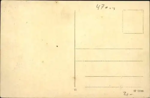 Ak Krefeld am Niederrhein, Bismarckplatz, Denkmal, Fontaine