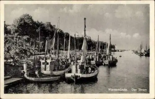 Ak Warnemünde Rostock in Mecklenburg, Der Strom