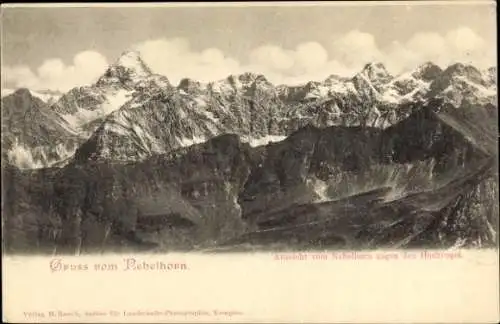 Ak Oberstdorf im Oberallgäu, Nebelhorn, Berglandschaft,  Hochvogel, Verlag M. Rauch, Kempten
