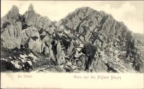 Ak Immenstadt im Allgäu Schwaben, Stuiben, Allgäuer Berge