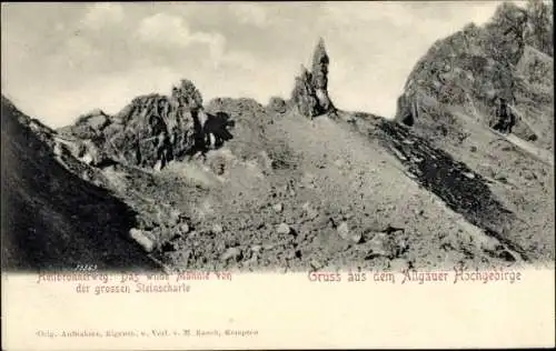 CPA Oberstdorf à Oberallgäu, Heilbronner Weg, Große Steinscharte