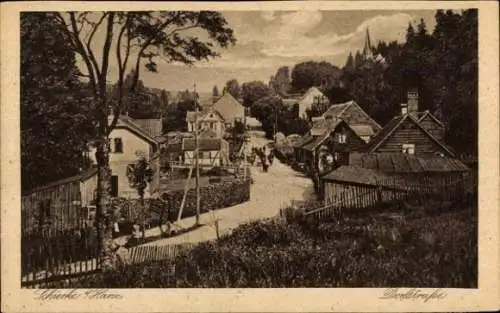 Ak Schierke Harz, Blick auf die Dorfstraße