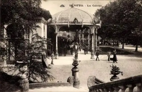 Ak Vittel Lothringen Vosges, Galeries