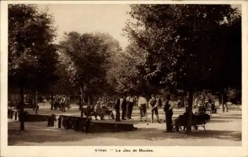 Ak Vittel Lothringen Vosges, Le Jeu de Boules