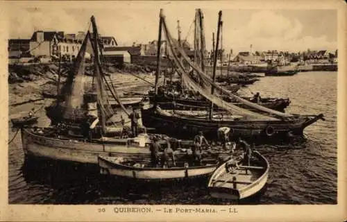 Ak Quiberon Morbihan, Le Port-Maria