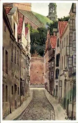 Künstler Ak Boese, G., Hansestadt Lübeck, Kleine Petersgrube