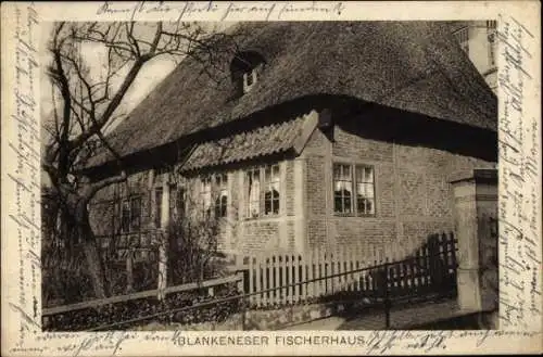Ak Hamburg Altona Blankenese, Fischerhaus