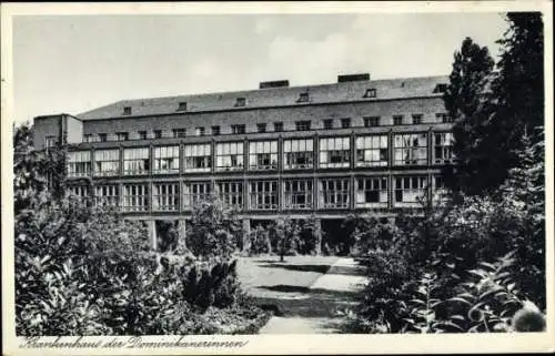 Ak Berlin Reinickendorf Hermsdorf, Krankenhaus der Dominikanerinnen, Parkanlage