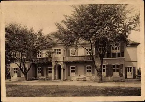 Ak Neuhof Heringsdorf, Siemens Eleonorenheim, Balkon