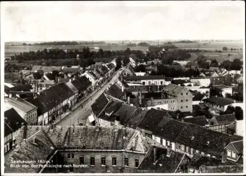 Ak Seehausen in der Altmark, Stadtansicht von der Petrikirche