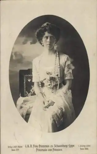 Ak Prinzessin Viktoria zu Schaumburg Lippe, Prinzessin von Preußen