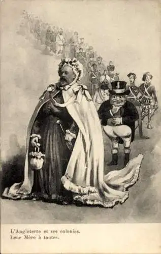 Ak L'Angleterre et ses colonies, leur Mère à toutes, König Eduard VII.