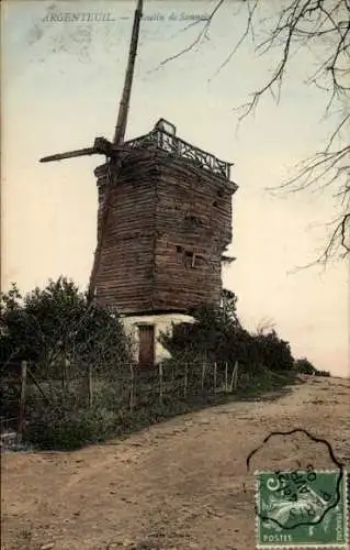 Ak Sannois Val d’Oise, Windmühle