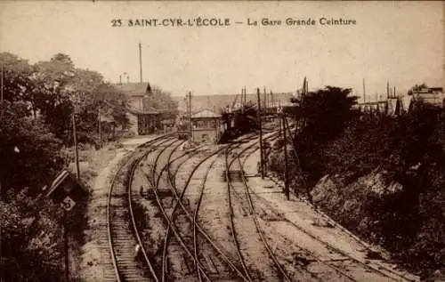 Ak Saint Cyr l'Ecole Yvelines, Bahnhof Grande Ceinture
