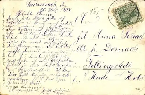 Passepartout Ak Neuf Brisach Neubreisach Elsass Haut Rhin, Infanterie-Kaserne, Soldat