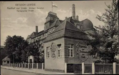 Ak Oetzsch Markkleeberg in Sachsen, Hotel zur Linde