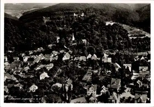 Ak Jugenheim, Luftaufnahme