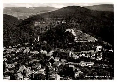 Ak Jugenheim an der Bergstraße Hessen, Luftaufnahme
