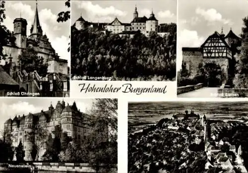 Ak Oehringen Öhringen im Hohenlohekreis Württemberg, Schloss Öhringen, Neuenstein