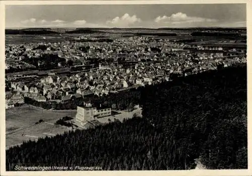 Ak Schwenningen am Neckar, Fliegeraufnahme