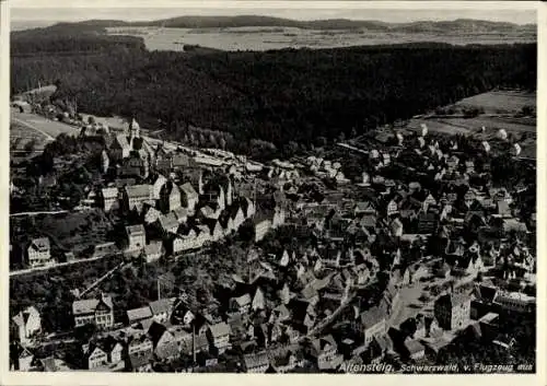 Ak Altensteig im Schwarzwald Württemberg, Luftbildaufnahme von  Schwarzwald, aus der Vogelperspek