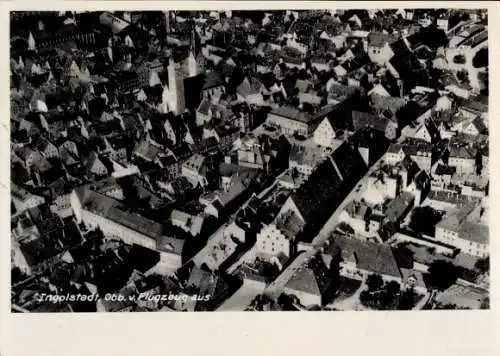 Ak Ingolstadt an der Donau Oberbayern, Luftaufnahme von   Architektur, Wohngebäude, Stadtansicht