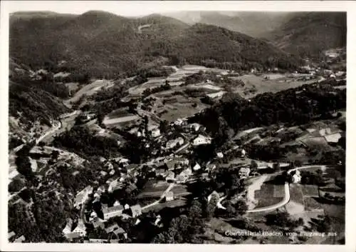 Ak Oberbühlertal Bühlertal im Schwarzwald, Luftaufnahme, Oberbühlertal, Landschaft, Flugzeugaufna