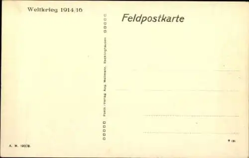 Ak Weltkrieg 1914-1916, Sprengtrichter vor der engl. Stellung