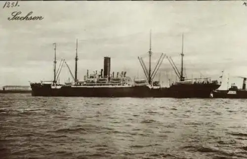 Ak Dampfer Sachsen, HAPAG