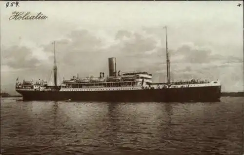 Ak Dampfer Holsatia, HAPAG