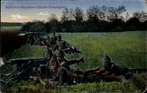 Ak Infanterie-Maschinen-Gewehr-Kompagnie, Gefecht