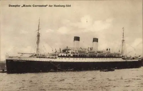 Ak HSDG Dampfer MS Monte Cervantes