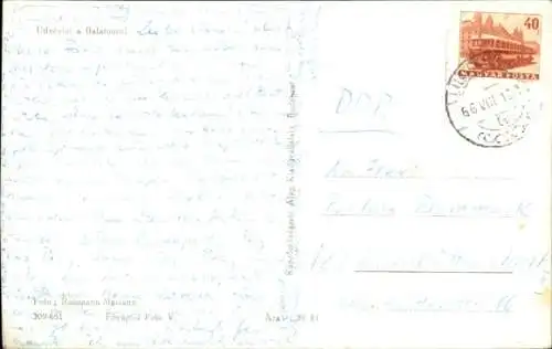 Ak Balaton Ungarn, Fähre