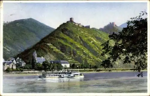 Ak Photochromie, Am Rhein, Liebenstein, Sterrenberg
