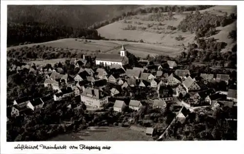 Ak Mainhardt in Württemberg, Luftaufnahme, Kirche