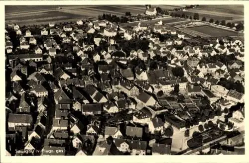Ak Bad Saulgau in Oberschwaben, Fliegeraufnahme