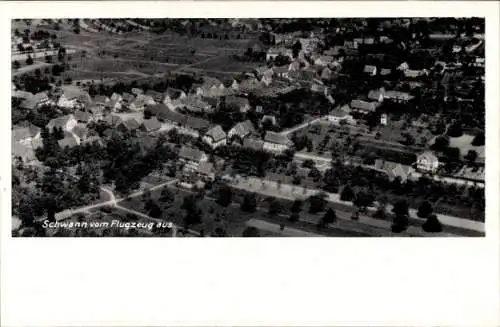 Ak Schwann Staubenhardt im Schwarzwald, Fliegeraufnahme