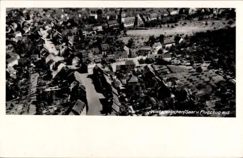 Ak Wiebelskirchen Neunkirchen im Saarland, Fliegeraufnahme, Kolonialwaren